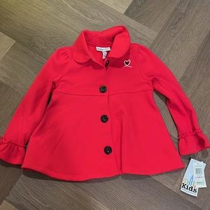 Brand new with tags adorable red holiday dress jacket.